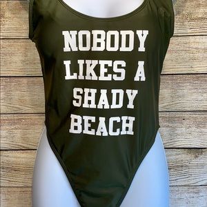 Sexy High Waisted HiCut One Piece Bikini Medium